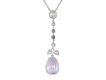 Purple Ceylon sapphire and diamond pendant, circa 1920. 