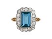 Aquamarine and Diamond Coronet Cluster, Circa 1905.