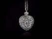 Victorian diamond heart locket, circa 1890.