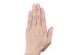 Old cut diamond three stone ring, circa 1905. 