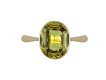 Chrysoberyl solitaire ring, circa 1905. 