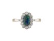 Opal and diamond cluster ring, circa 1910.