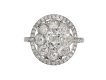 Diamond cluster ring, circa 1915.