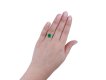 Art Deco Colombian Emerald and diamond ring, circa 1920