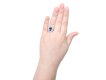 Edwardian Ceylon sapphire and diamond coronet cluster ring, circa 1910.