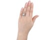 Old mine diamond and ruby target ring, circa 1920.