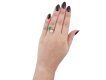 Colombian emerald and diamond ring, circa 1950.