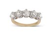 Edwardian diamond five stone ring, circa 1910