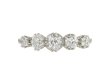 Edwardian old mine diamond five stone ring, circa 1910. 