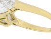 M. Gérard diamond three stone ring, French, circa 1970. 