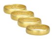 Post medieval gold posy ring, 'A minde content cannot repent' circa 17th century.