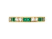Cartier London emerald and diamond full eternity band