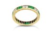 Cartier London emerald and diamond full eternity band