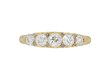 Victorian diamond five stone ring, circa 1900. 