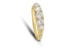Victorian diamond five stone ring, circa 1900. 