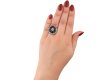 Antique Sapphire and Diamond cluster ring/pendant hatton garden