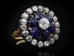 Antique Sapphire and Diamond cluster ring/pendant hatton garden