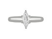 Marquise shape diamond solitaire ring