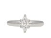 Marquise shape diamond solitaire ring, circa 2001. Hatton Garden