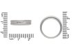 Platinum and diamond half eternity ring