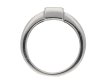  A diamond solitaire ring mounted in platinum.