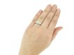  A diamond solitaire ring mounted in platinum.