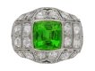 antique Peridot diamond ring berganza hatton garden