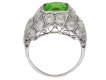 antique Peridot diamond ring berganza hatton garden
