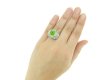 antique Peridot diamond ring berganza hatton garden