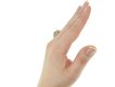 hand view Antique ruby diamond cluster ring berganza hatton garden
