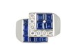 Tiffany & Co. sapphire and diamond ring, American, circa 1935.