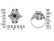 antique emerald diamond ring hatton garden berganza