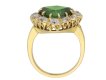 back view demantoid diamond cluster ring hatton garden berganza