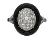 front view antique onyx diamond ring hatton garden berganza