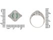 Antique emerald diamond ring berganza hatton garden