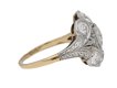 side view Edwardian diamond cluster ring berganza hatton garden