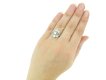 hand view Sapphire and diamond coronet cluster ring, circa 1910. berganza hatton garden