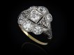 Edwardian diamond cluster ring, English, circa 1910.