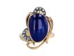 Art Nouveau natural Burmese sapphire diamond ring hatton garden