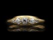 Victorian diamond five stone ring, English, circa 1900. Hatton Garden