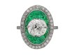 antique diamond emerald ring berganza hatton garden