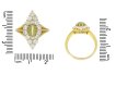size view Antique 'cat's eye' chrysoberyl and diamond marquise shape ring, circa 1900.