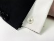 mother of pearl diamond cufflinks stud set berganza hatton garden