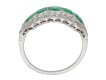 back view antique emerald diamond ring berganza hatton garden