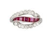 Oscar Heyman Brothers ruby and diamond ring, American, circa 1950.