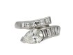 Vintage diamond crossover ring hatton garden