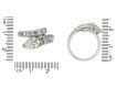 Vintage diamond crossover ring hatton garden