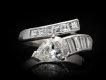 Vintage diamond crossover ring hatton garden