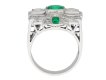 Art Deco emerald and diamond ring berganza hatton garden