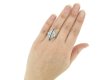 hand view Calibré sapphire and diamond ring in platinum, circa 1935. berganza hatton garden 